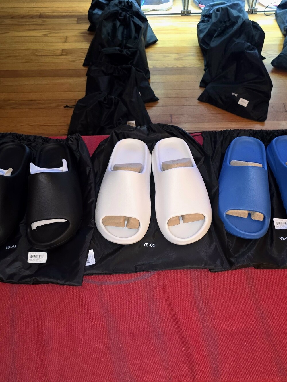 Men's Black Slide Sandals - YS-01 - Picture 9 of 11